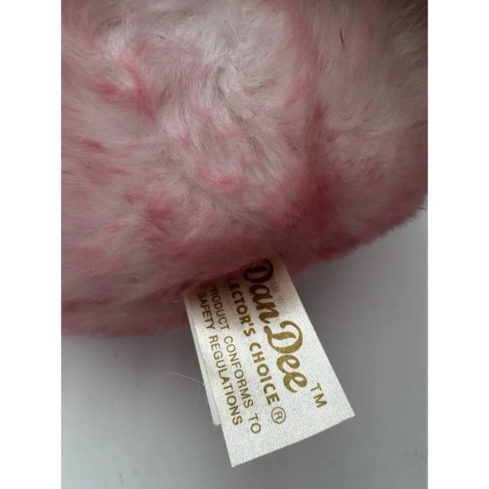 Dan Dee 14” Pink Princess Teddy Bear Plush Stuffed Animal 2007 Heart Pillow